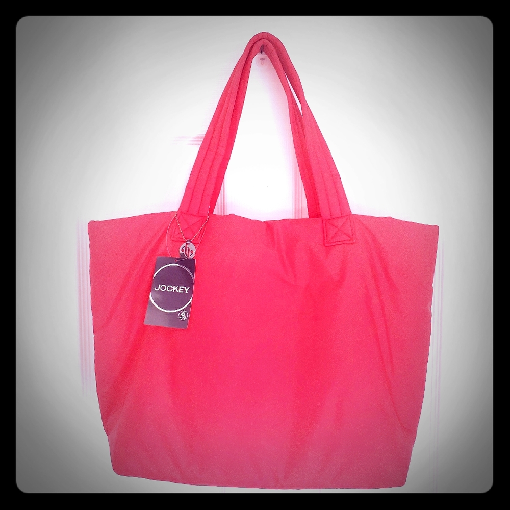 Jockey Red Puffy Purse